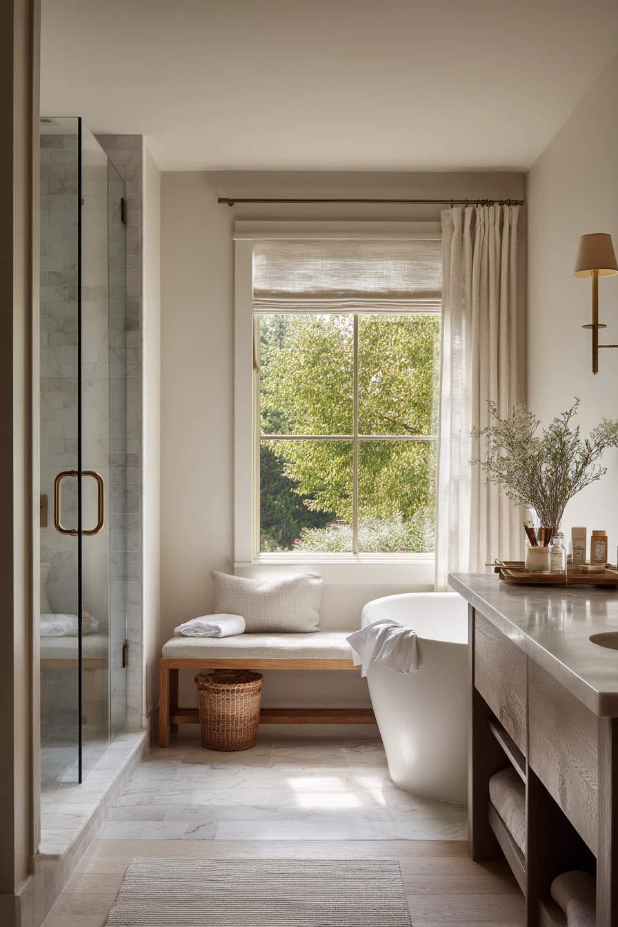 Luxury Bath Bench with Everyday Life