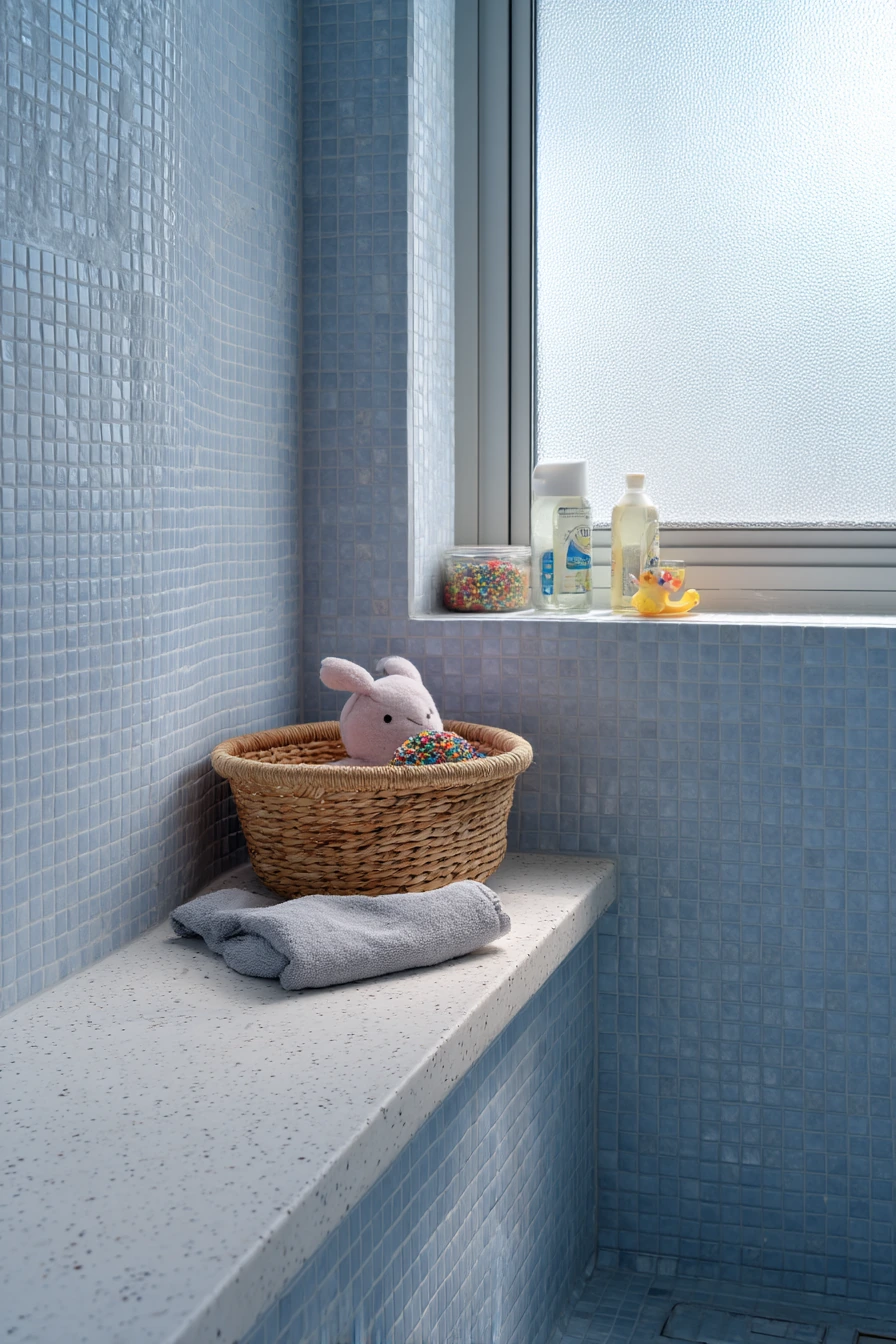 Family Bath with Kid-Friendly Bench