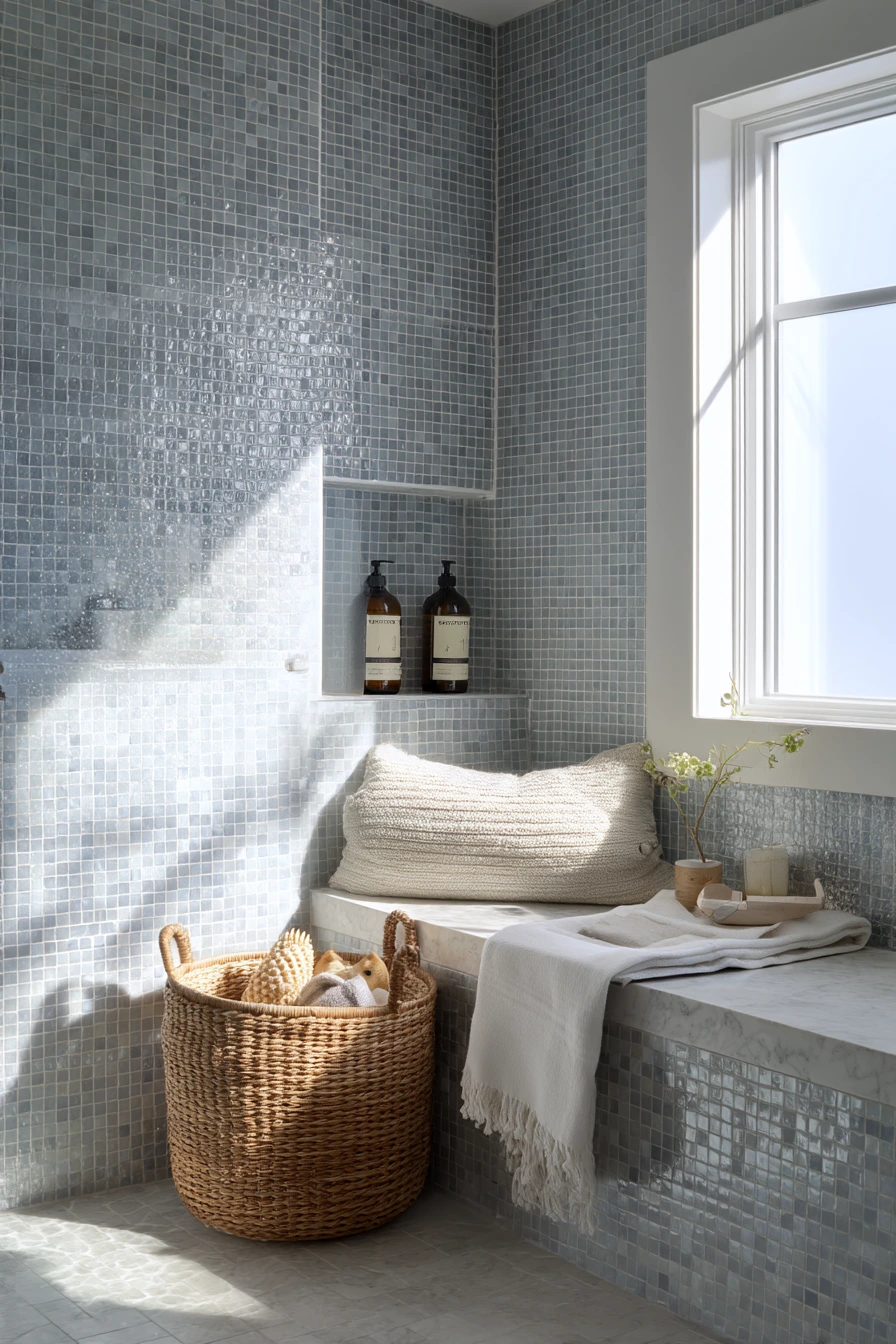 Family Bath with Kid-Friendly Bench