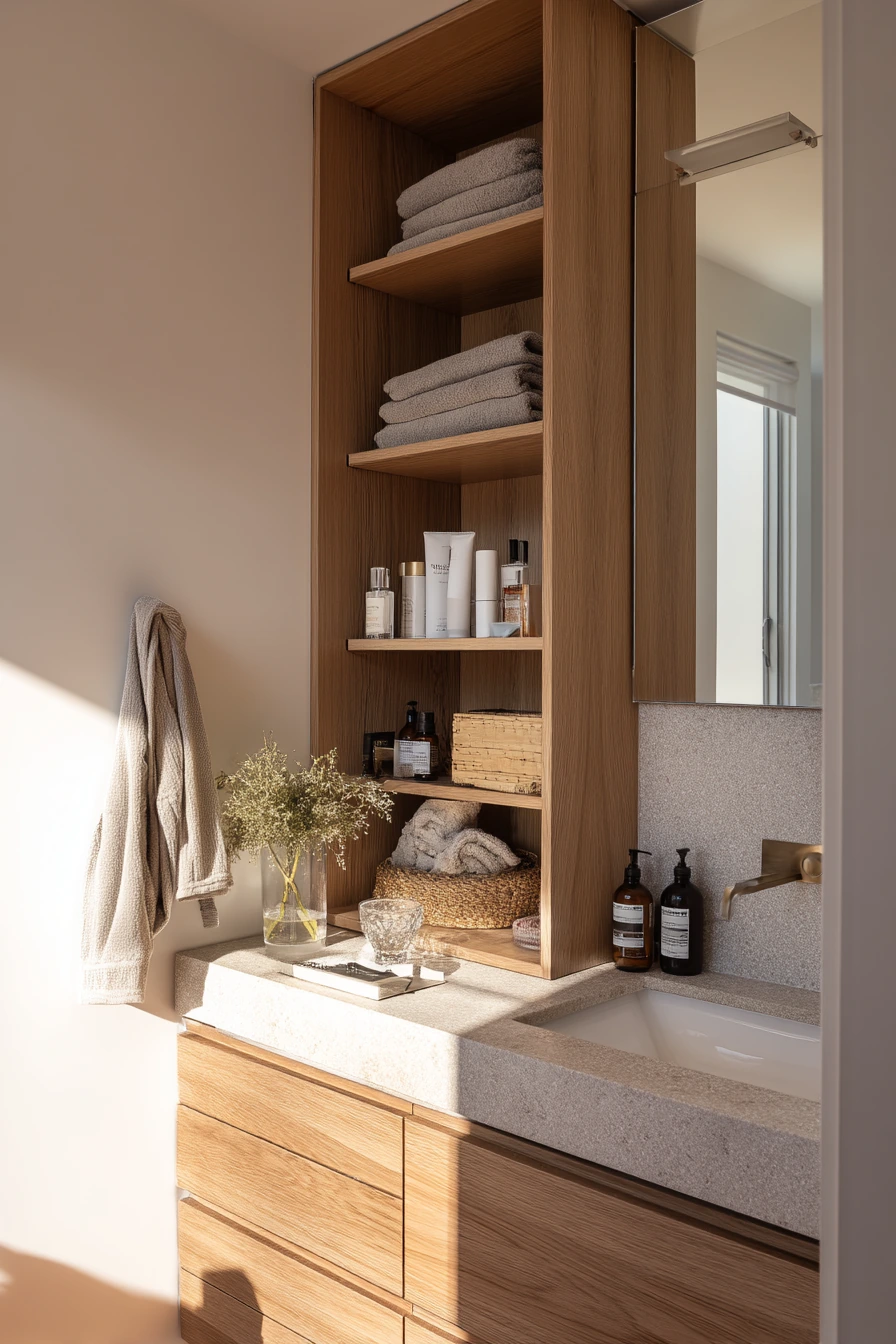Primary Ensuite With Hidden Vanity Drawers