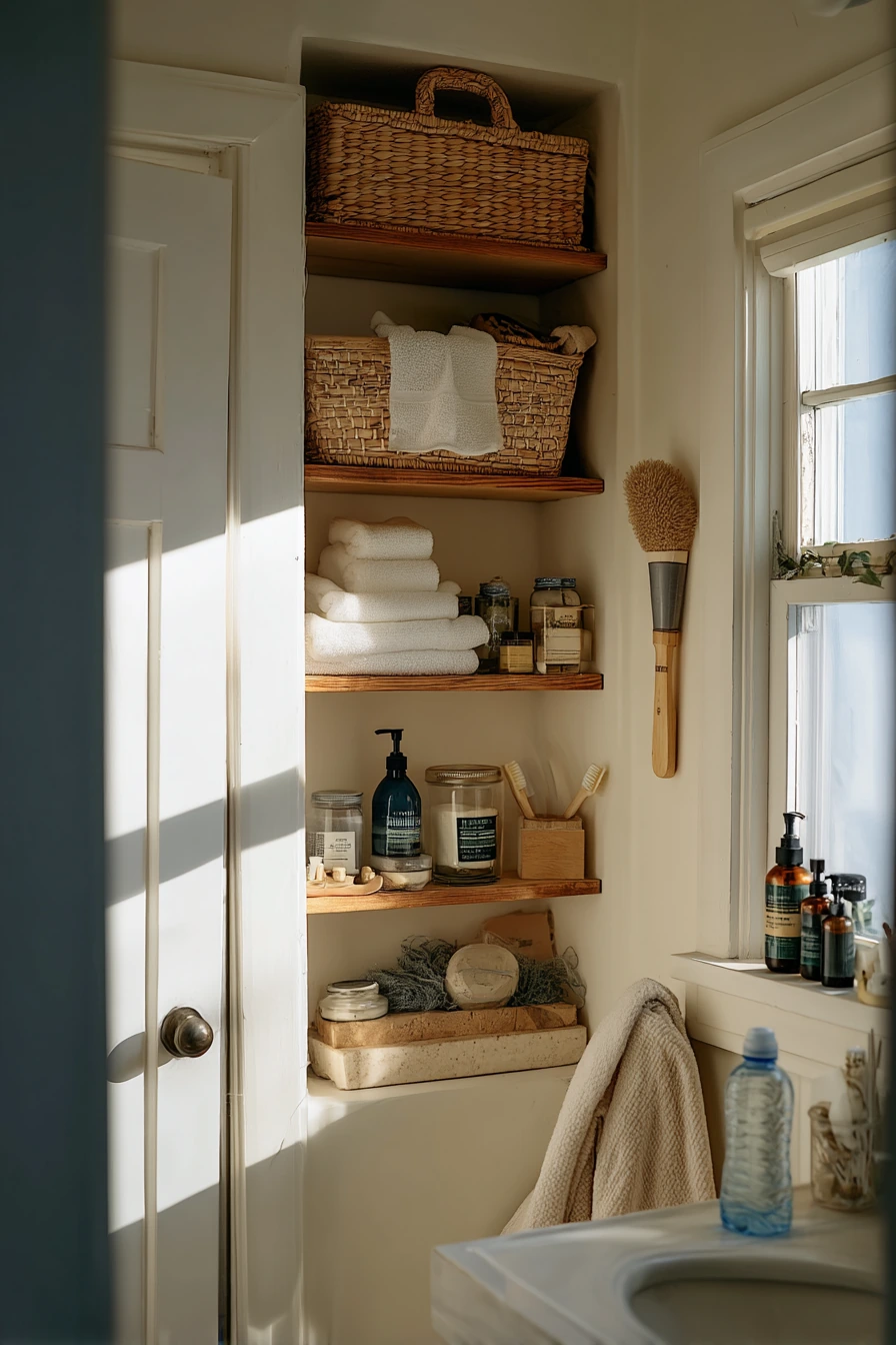 DIY Bathroom Storage Refresh