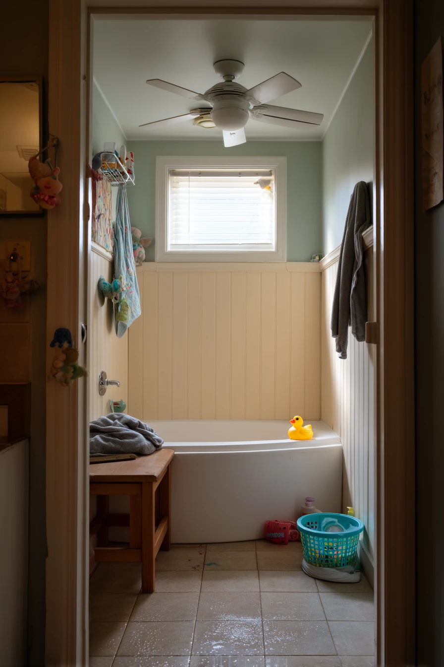 Family Bath After Bath Time