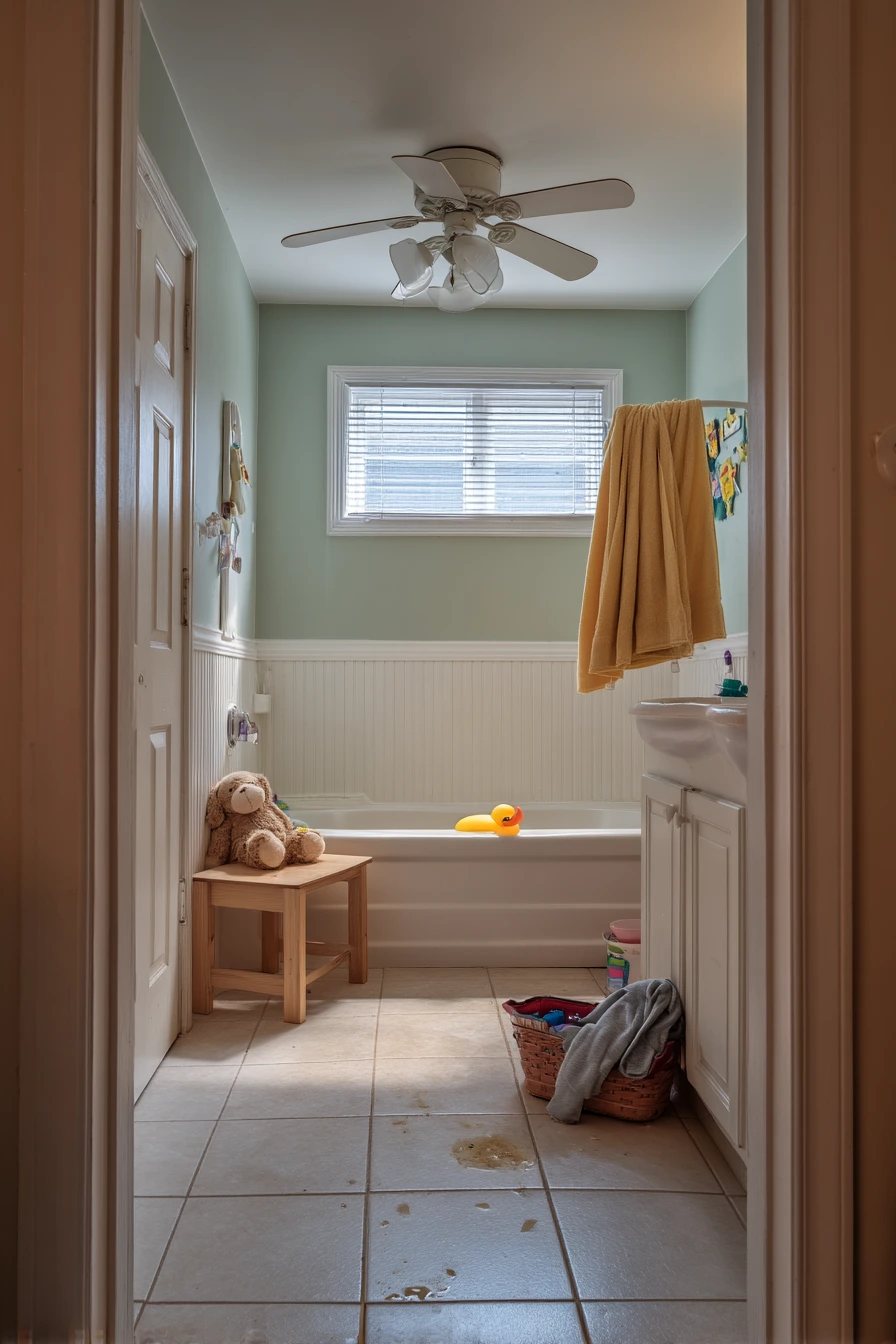Family Bath After Bath Time