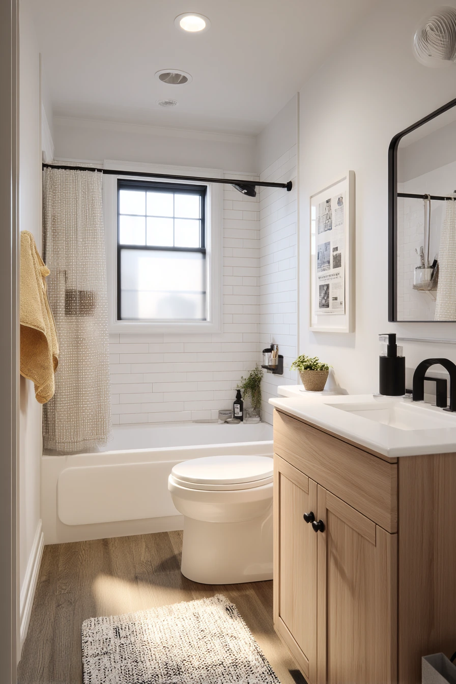 Small Hall Bath with Quiet Vent Upgrade