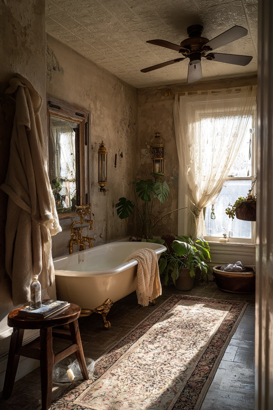 Clawfoot Bath with Old-Home Character