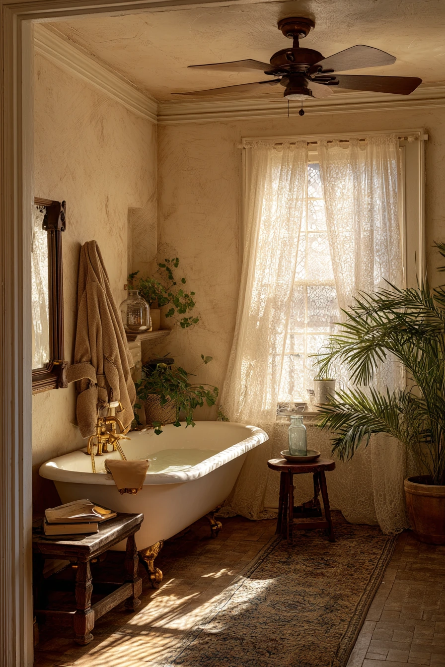 Clawfoot Bath with Old-Home Character