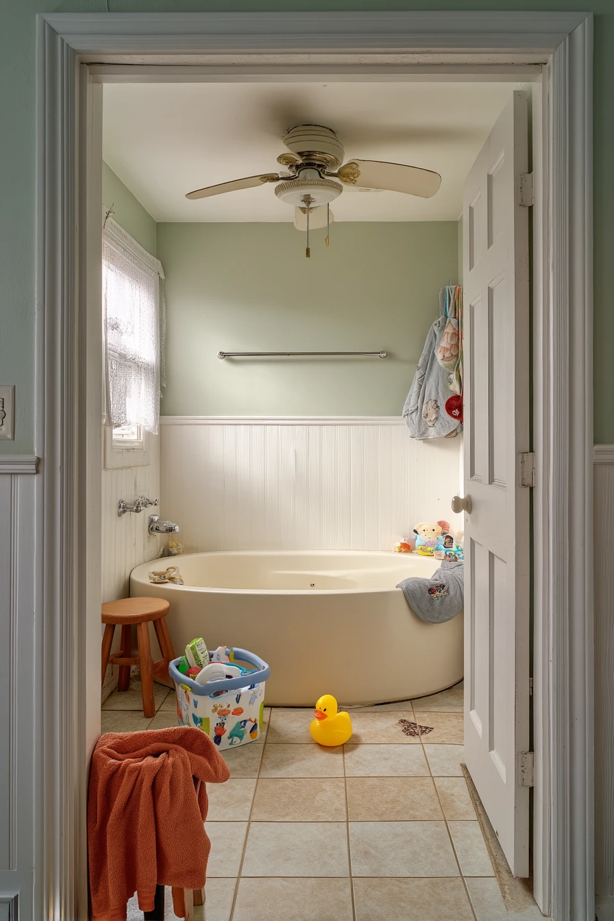 Family Bath After Bath Time