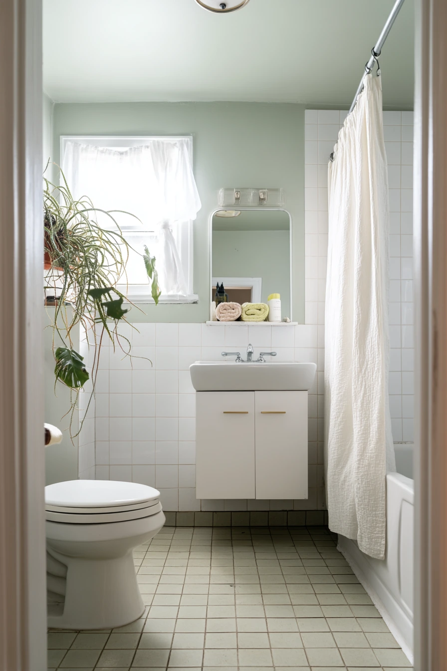Budget-Friendly Painted Ceiling with Character