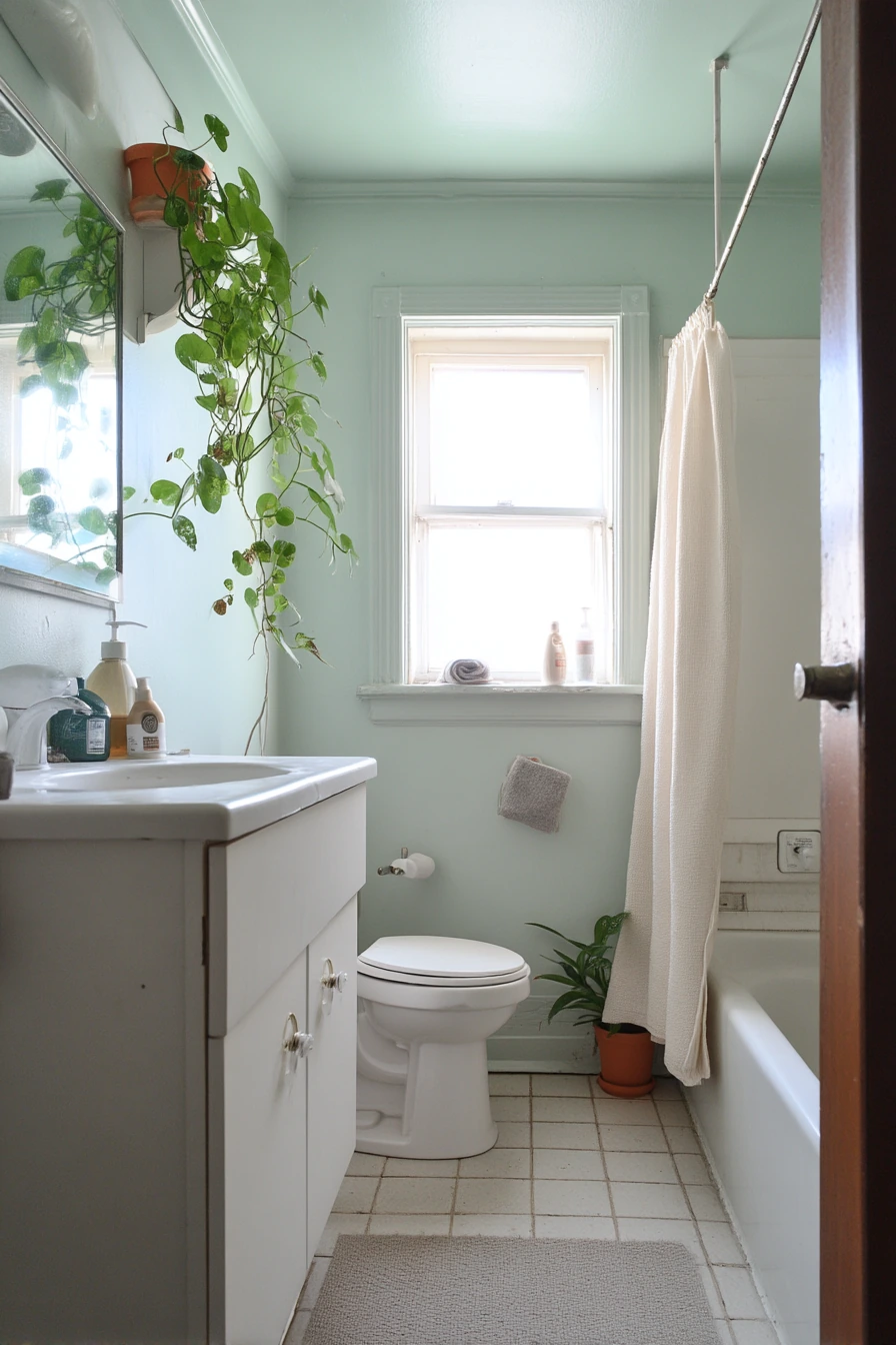 Budget-Friendly Painted Ceiling with Character