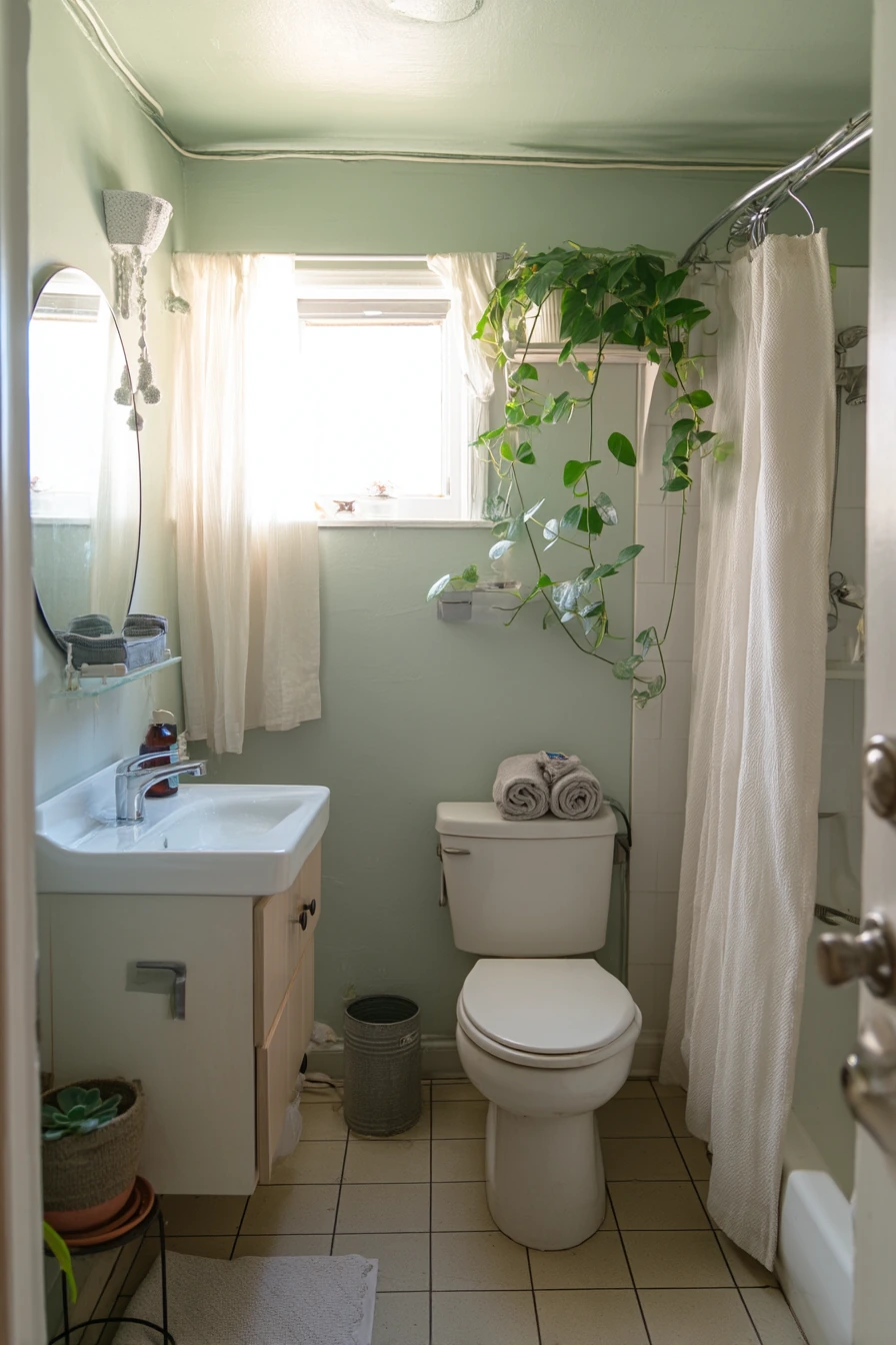 Budget-Friendly Painted Ceiling with Character