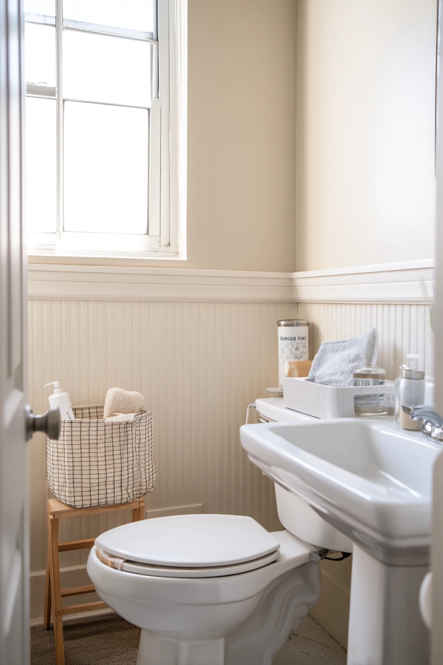 Renter-Friendly Peel-and-Paint Chair Rail Look