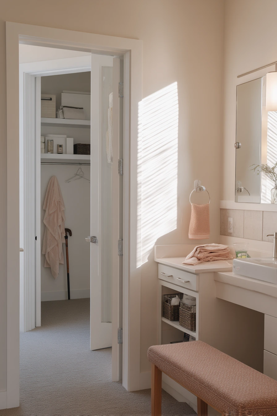 Accessible Bathroom Closet Layout