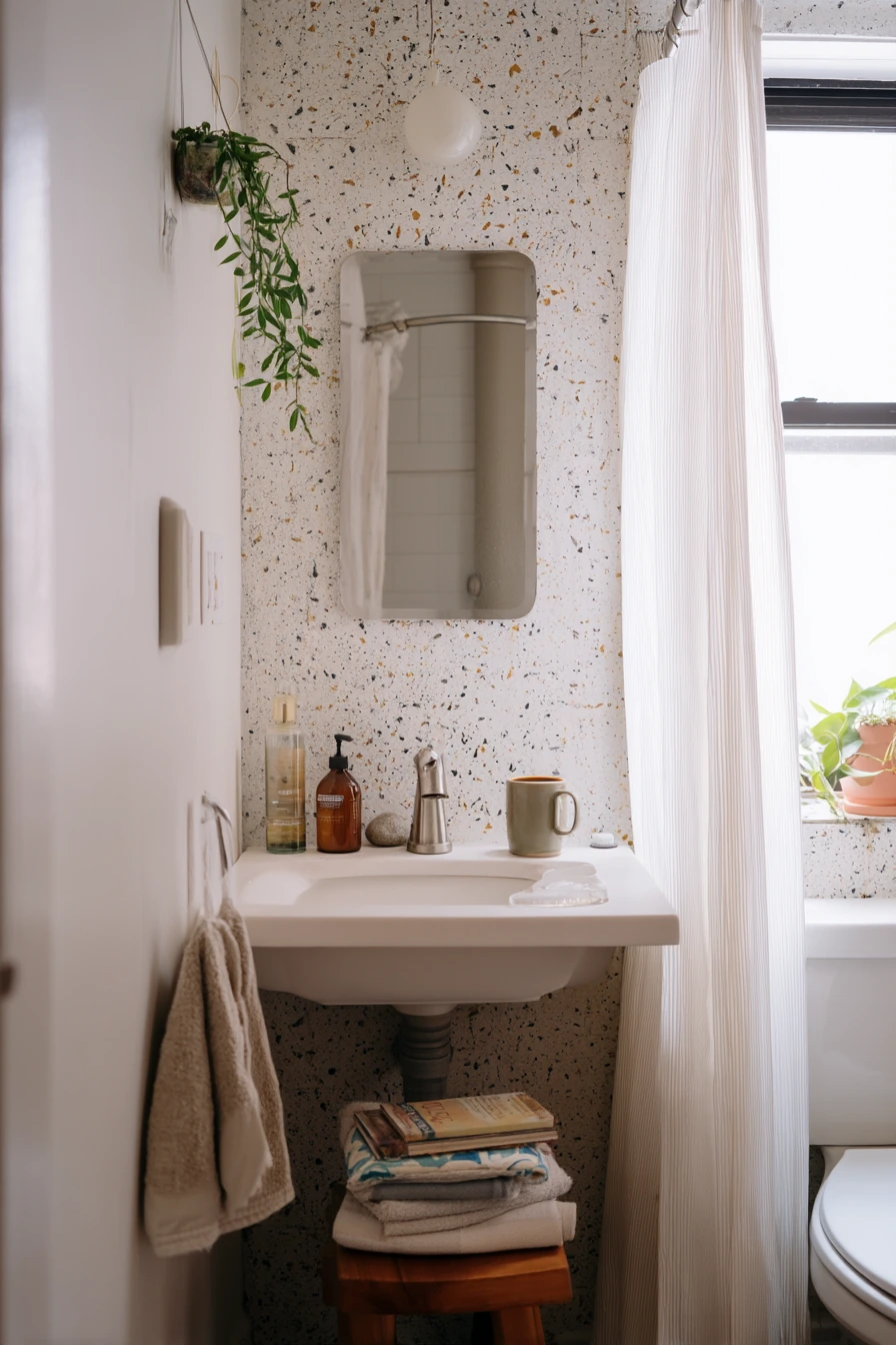 Rental-Friendly Bathroom with Personality