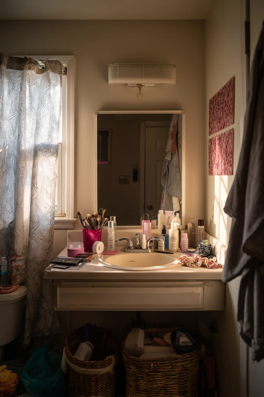 Teen Bathroom with Layered Personality