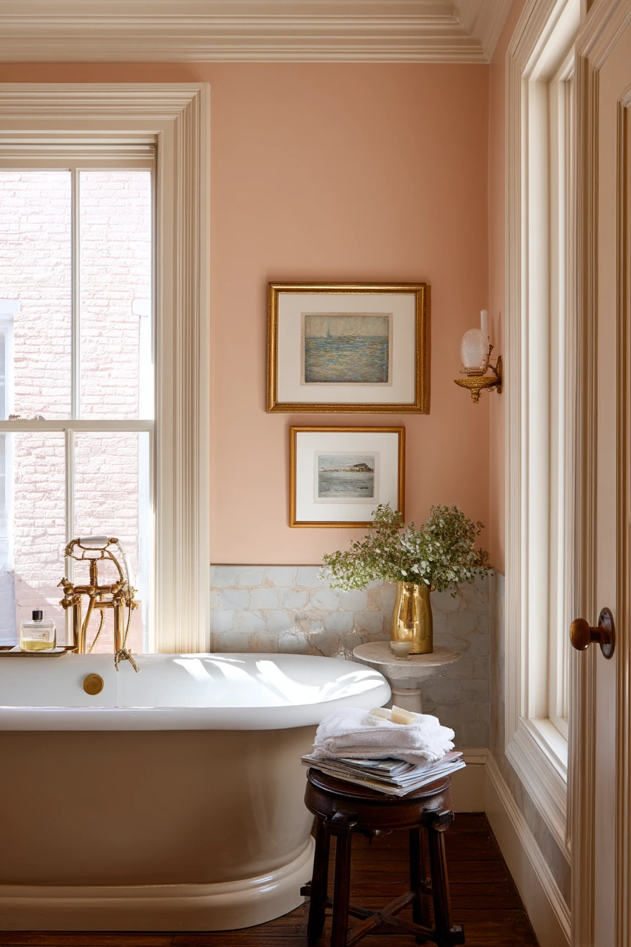 Vintage Guest Bath with Elegant Crown Profile