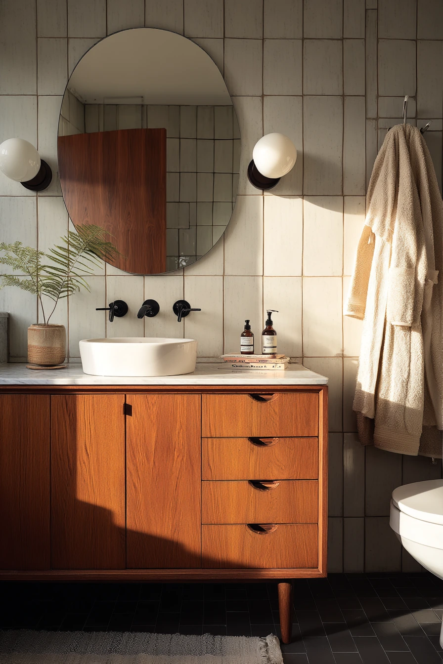 1960s Mid-Century Guest Bath
