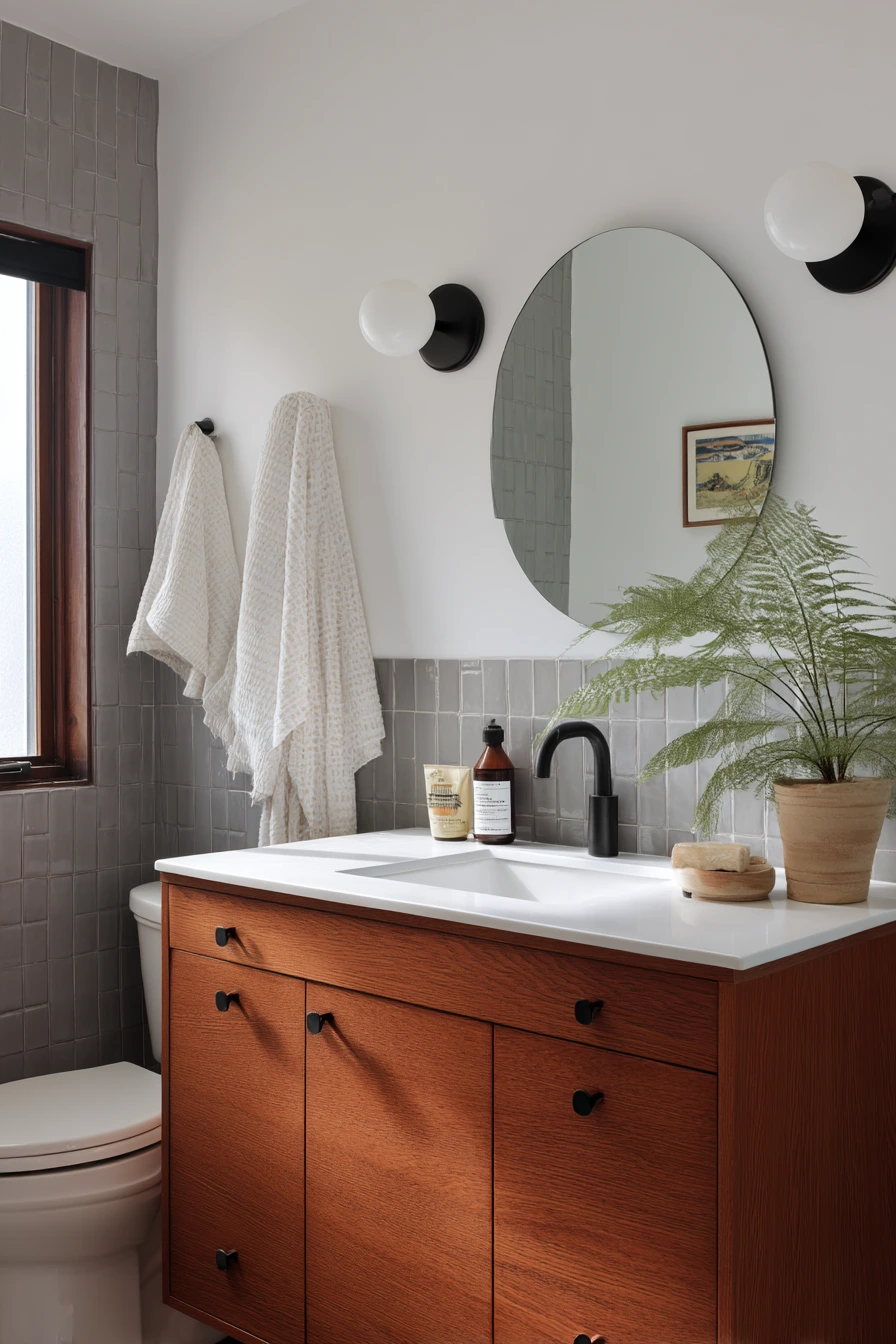 1960s Mid-Century Guest Bath