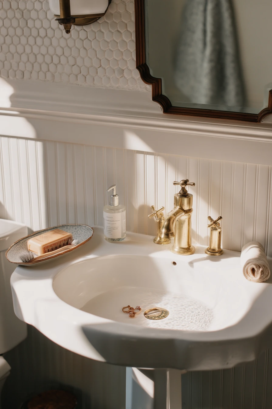 1920s Vintage-Inspired Small Bath