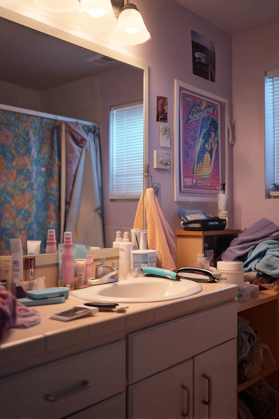 Early 2000s Teen Bathroom Hangout