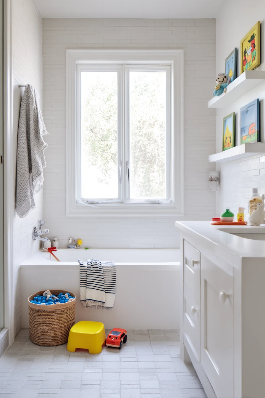 Kids’ Bathroom, Playful and Durable