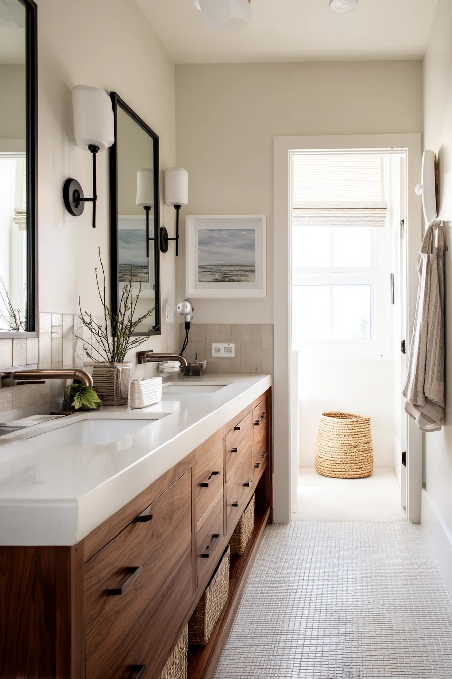 Shared Hall Bath, Organized and Real