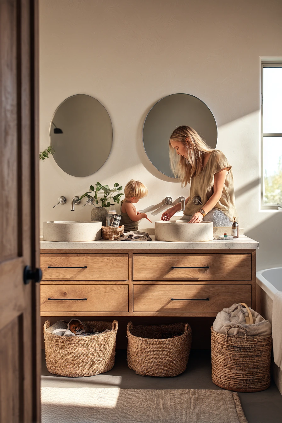 Family Morning Bathroom, Warm and Practical