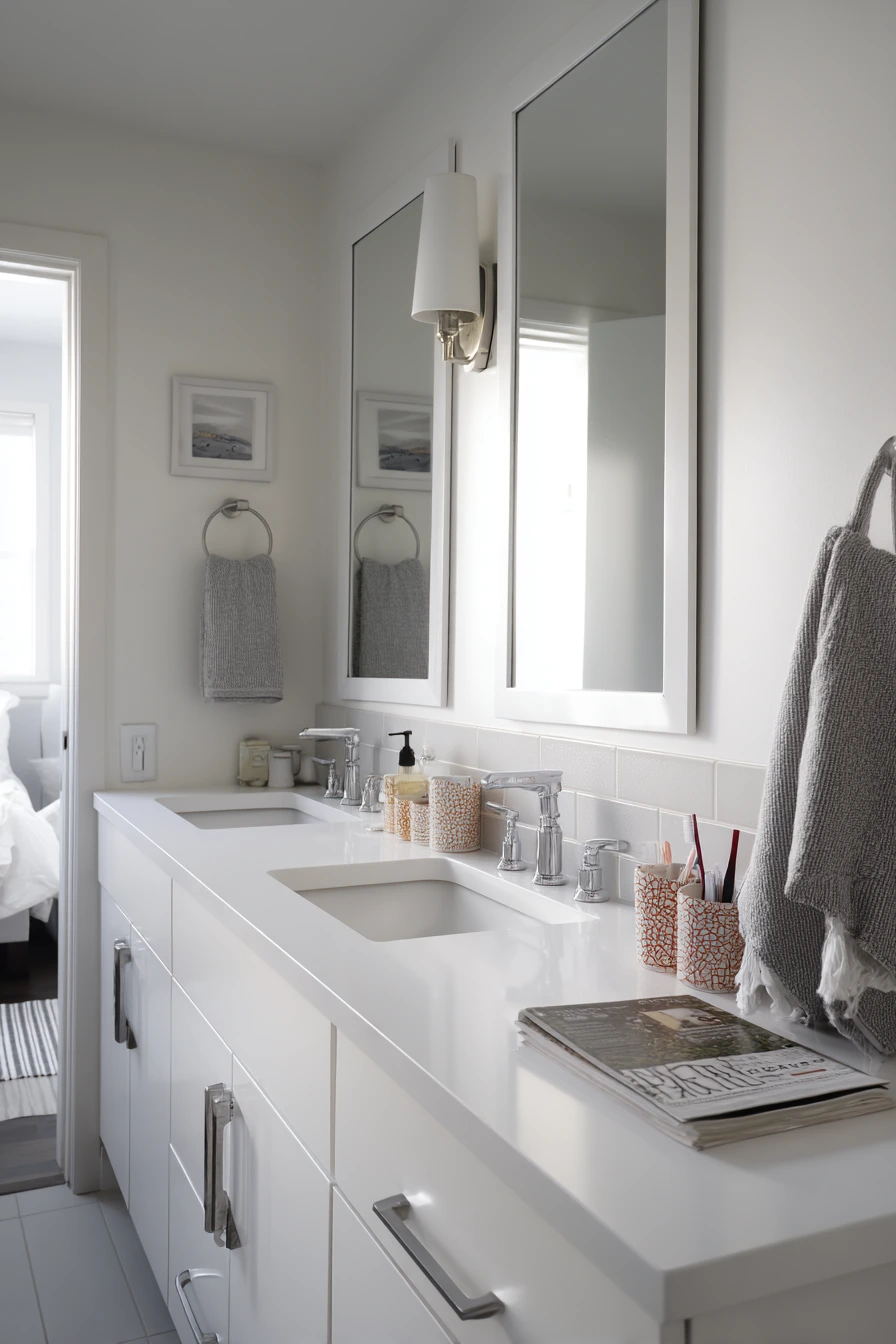 Shared Hall Bath, Organized and Real
