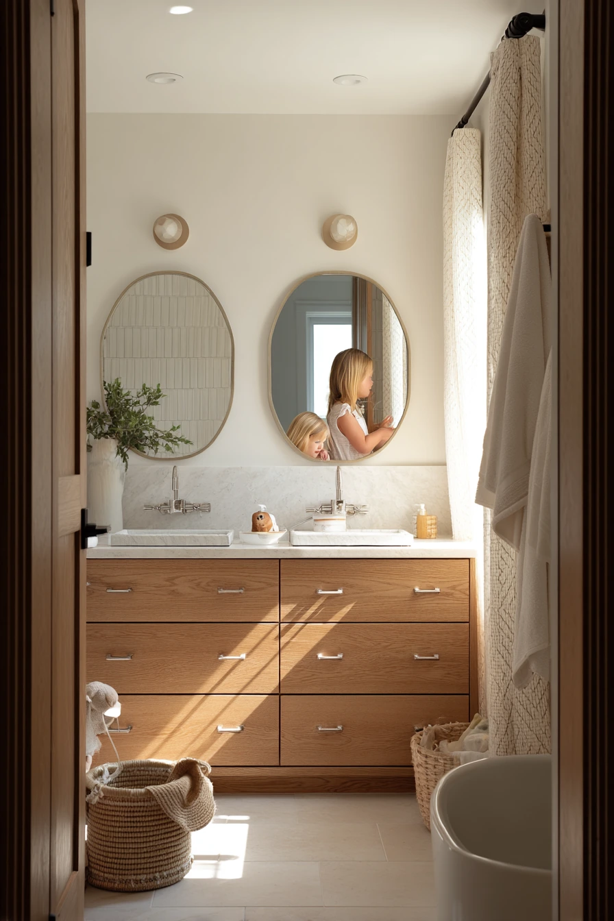 Family Morning Bathroom, Warm and Practical