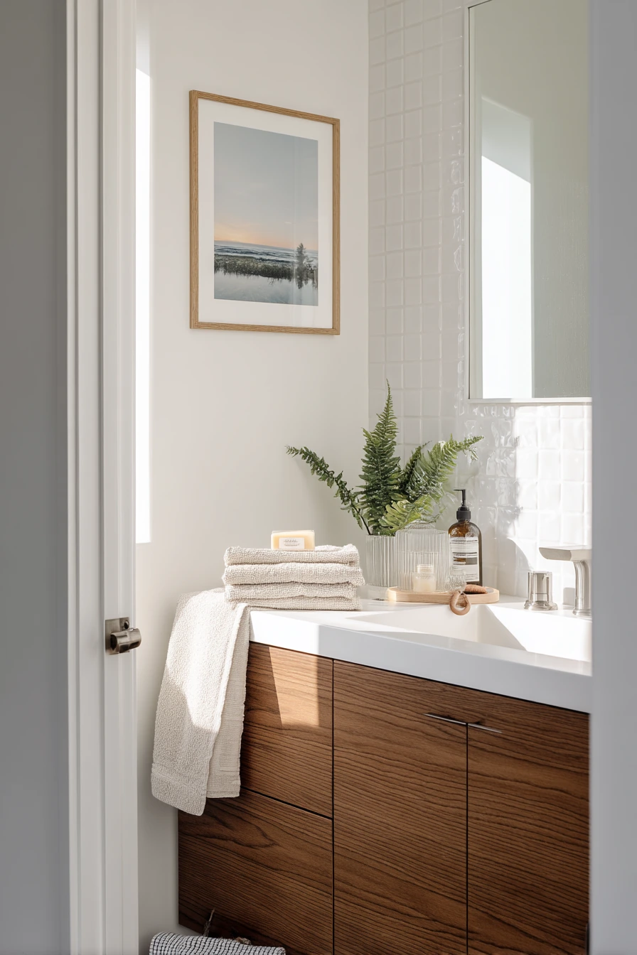 Guest Bath Weekend Ready, Fresh and Welcoming