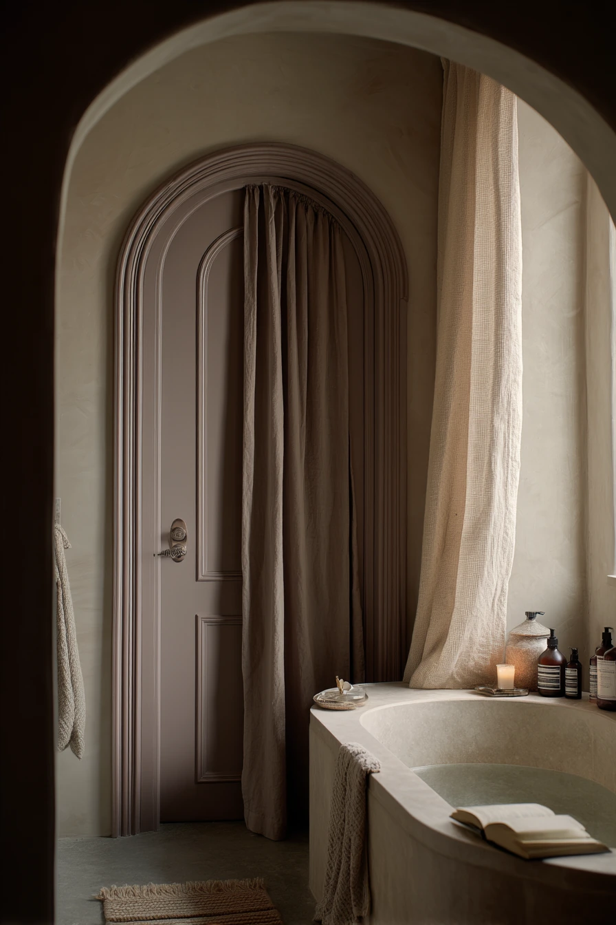 Arched Door in a Quiet Primary Suite