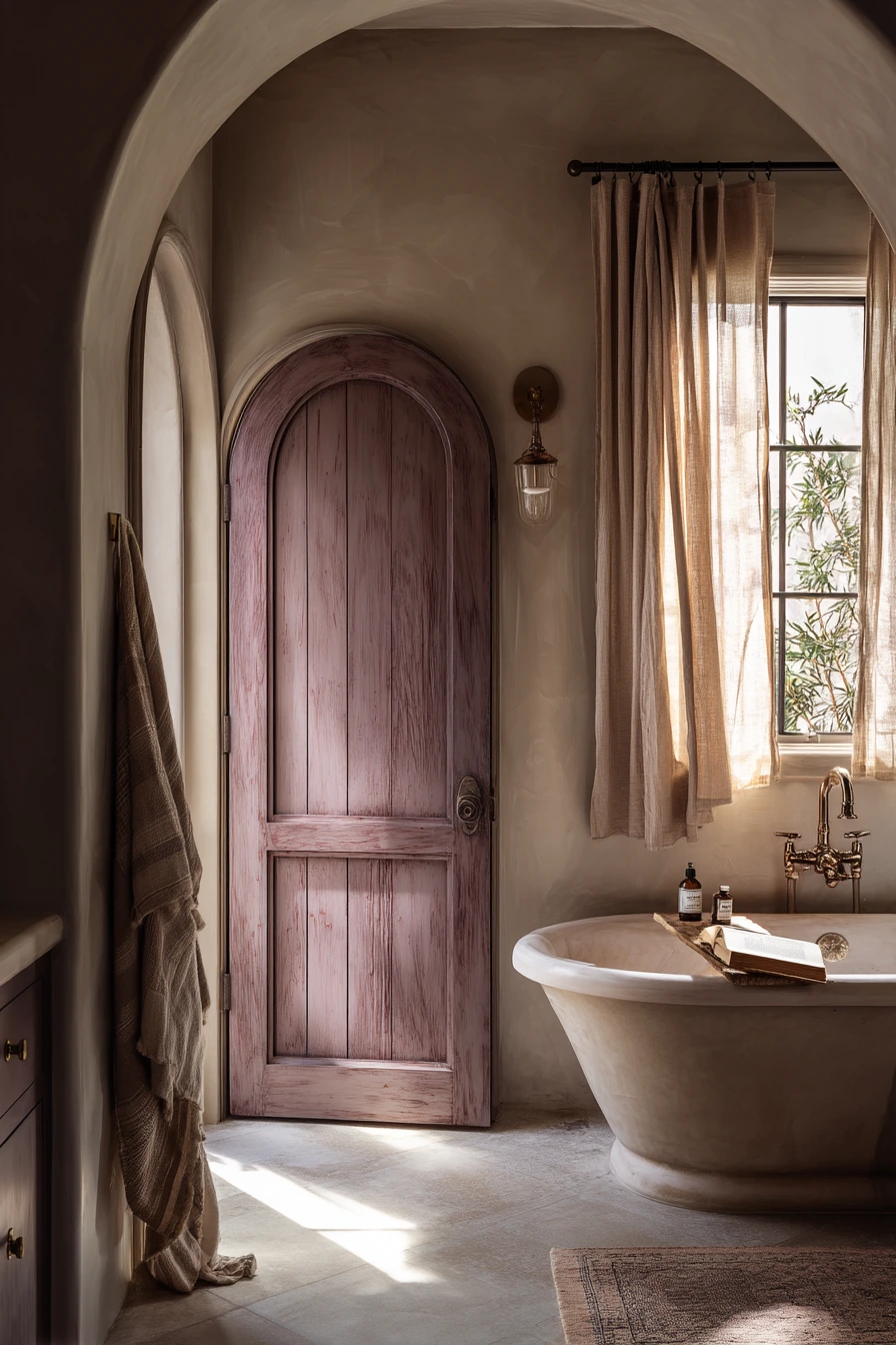Arched Door in a Quiet Primary Suite