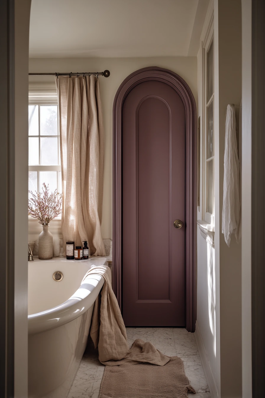 Arched Door in a Quiet Primary Suite