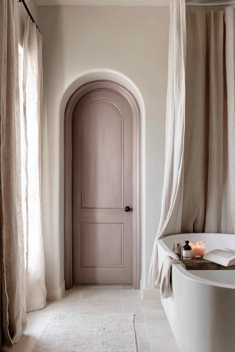 Arched Door in a Quiet Primary Suite