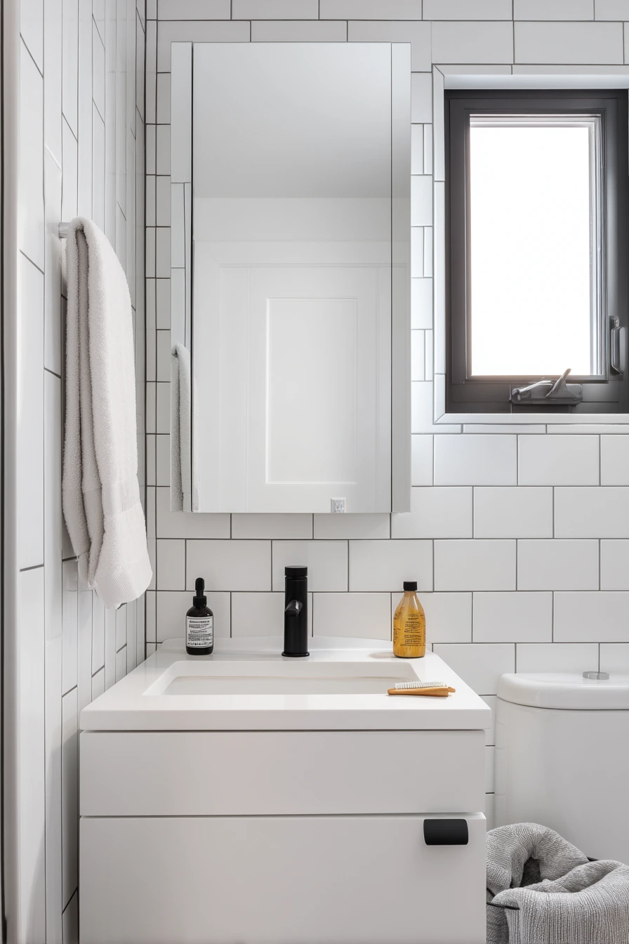 Compact Ensuite With Smart Shower Tile Layout