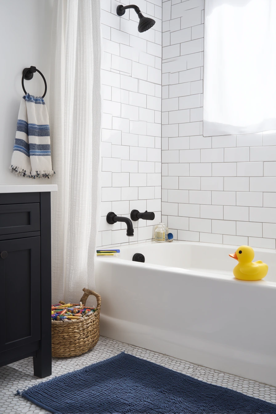 Kids’ Bath, Durable and Bright