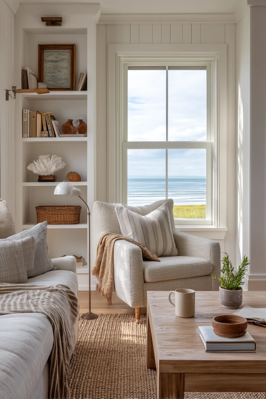 Quiet Reading Nook by the Sea