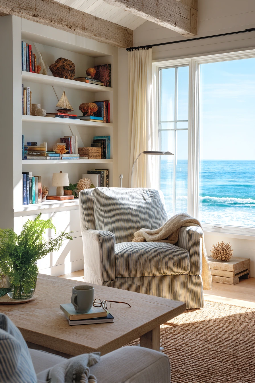Quiet Reading Nook by the Sea