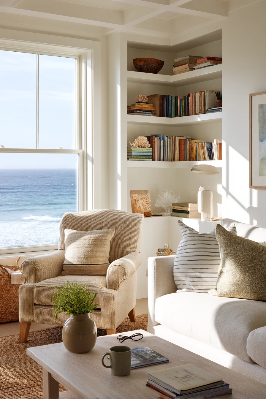 Quiet Reading Nook by the Sea