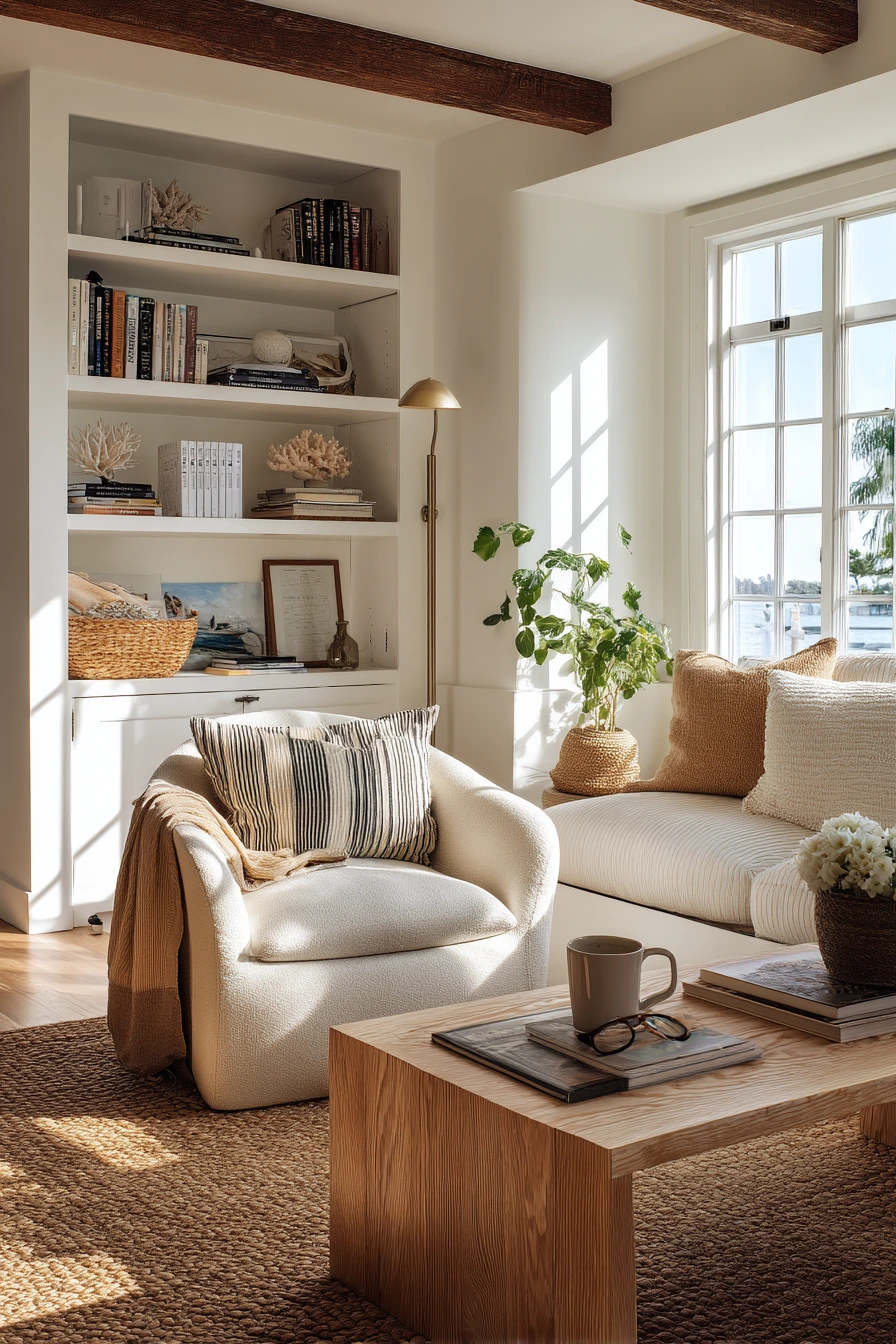 Quiet Reading Nook by the Sea