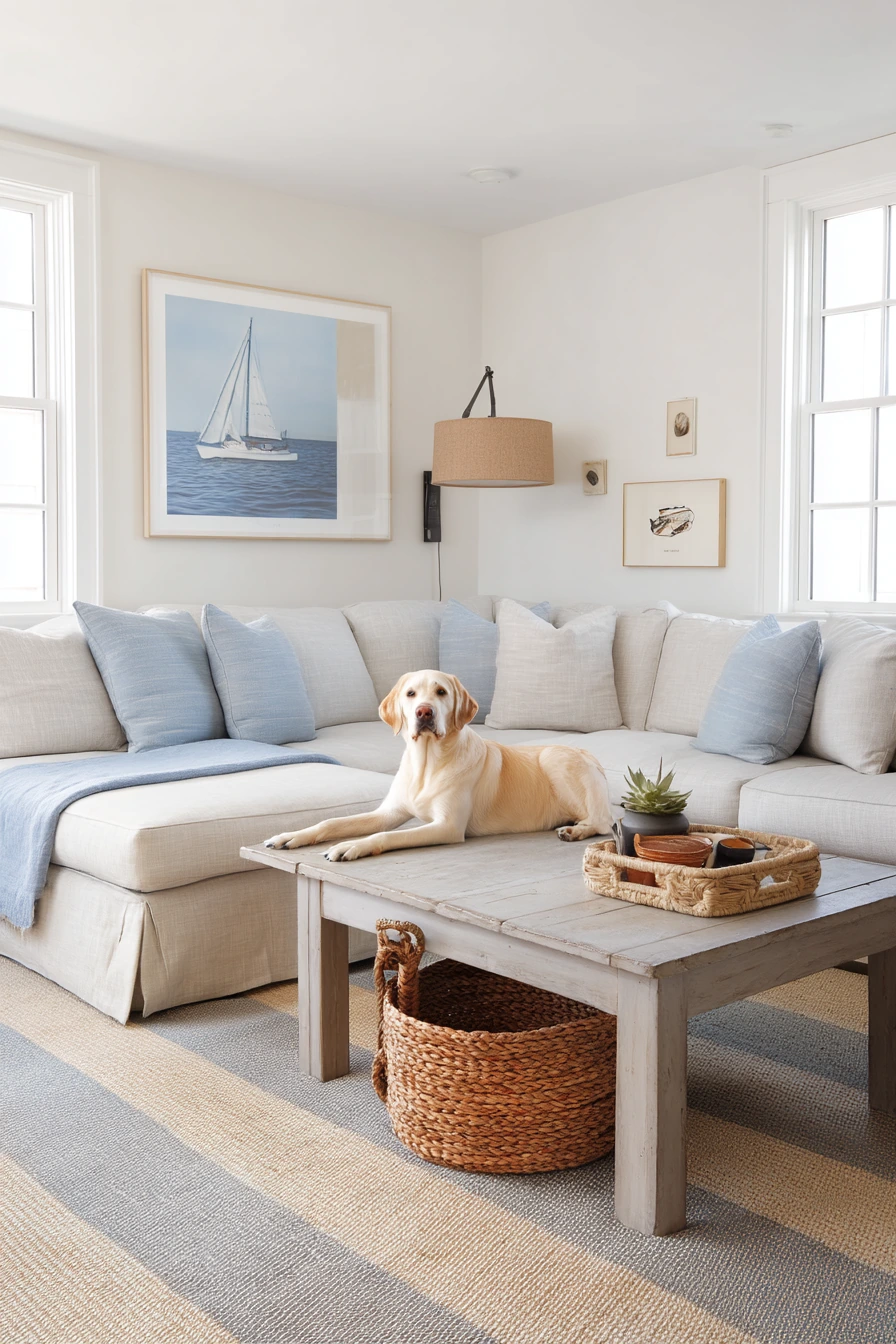Pet-Friendly Sandproof Living Room
