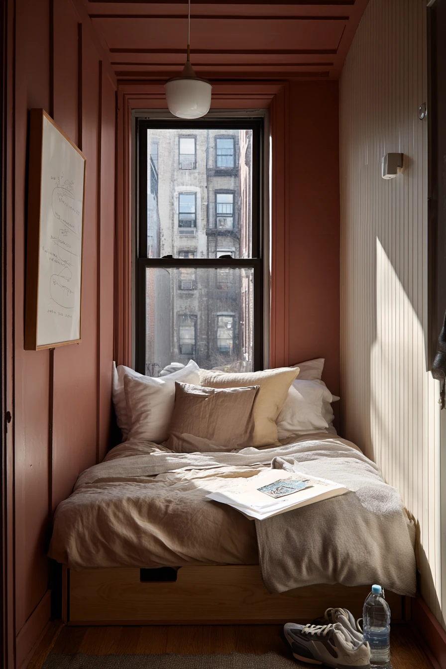 Small Bedroom Vertical Panel Paint Trick