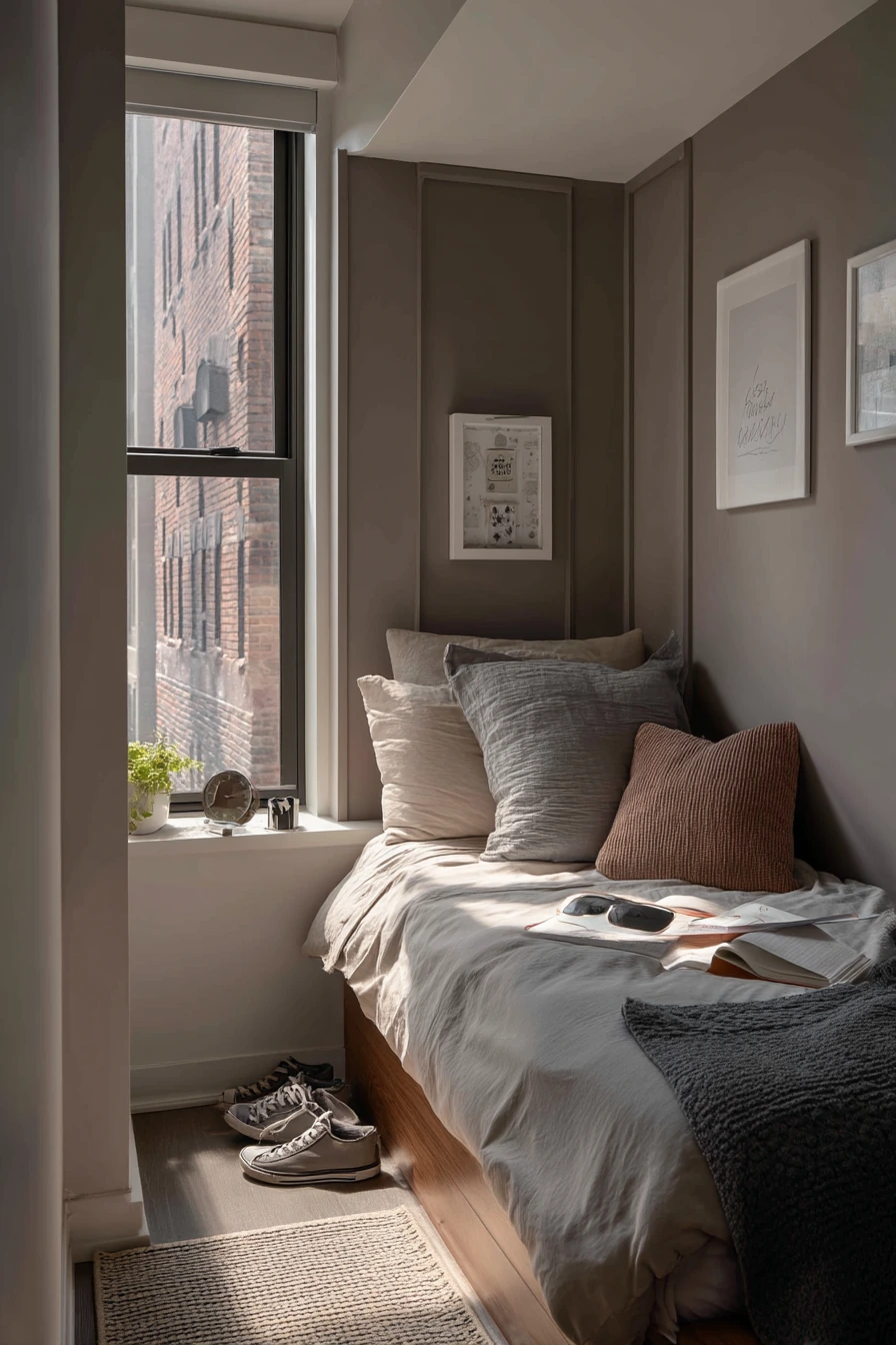 Small Bedroom Vertical Panel Paint Trick