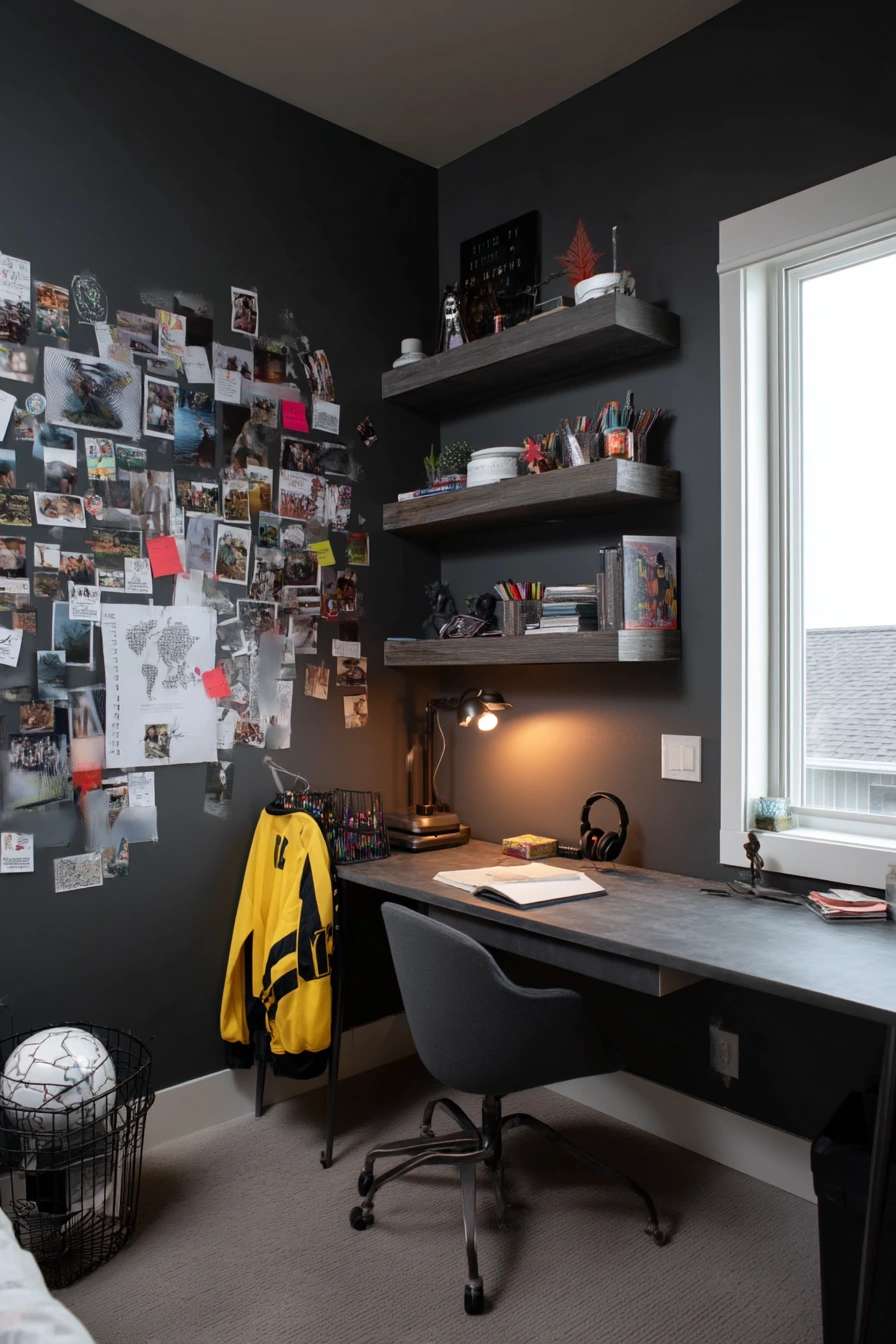 Teen Bedroom Accent Wall with Personality