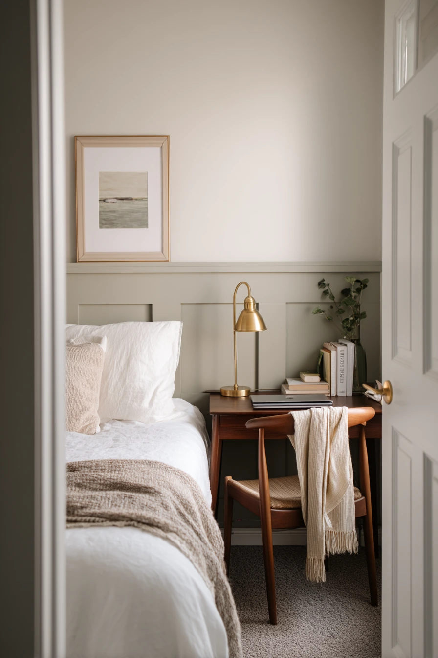 Renter-Friendly Removable Molding Accent Wall