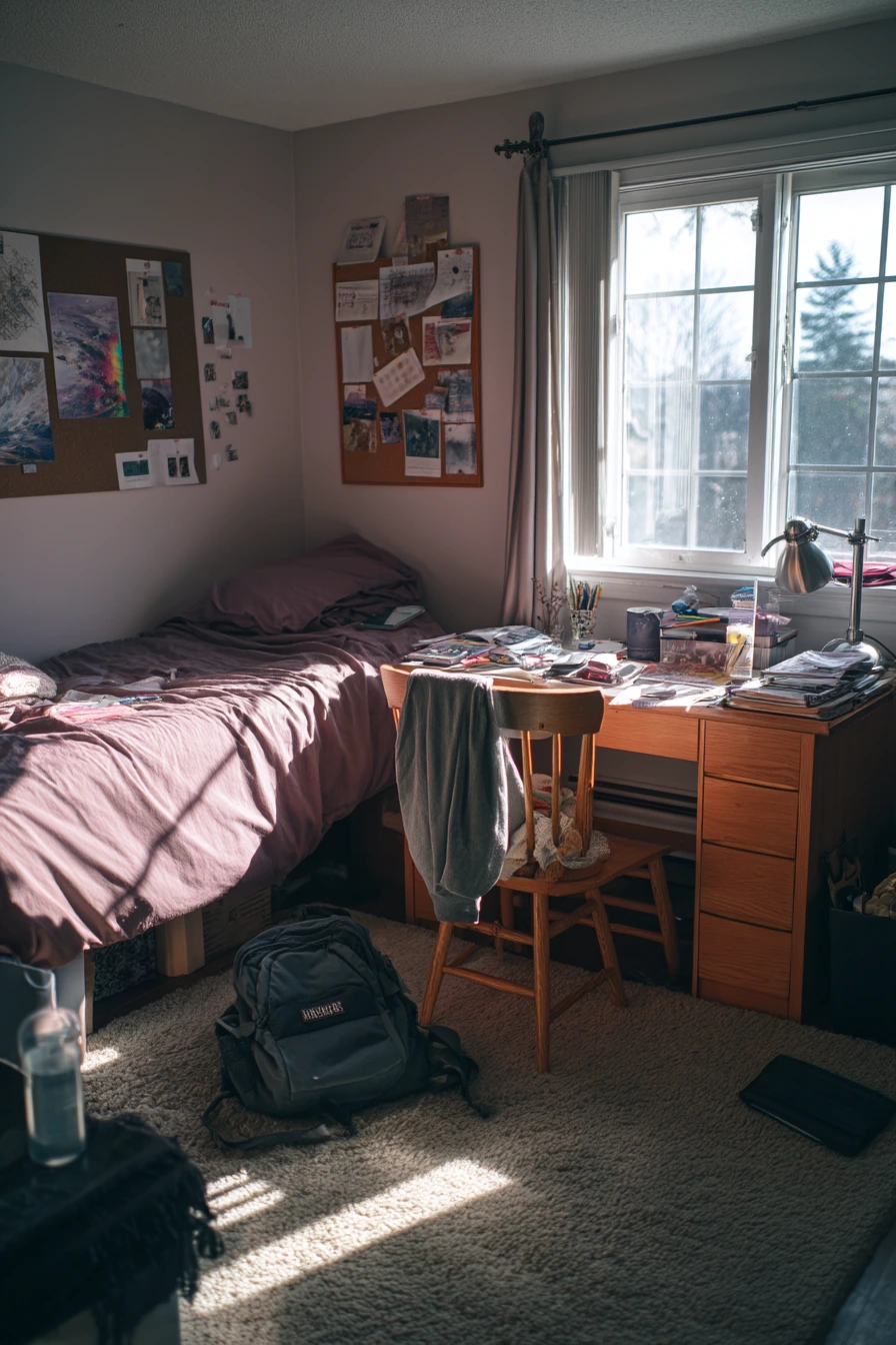 Teen Bedroom with Study Corner