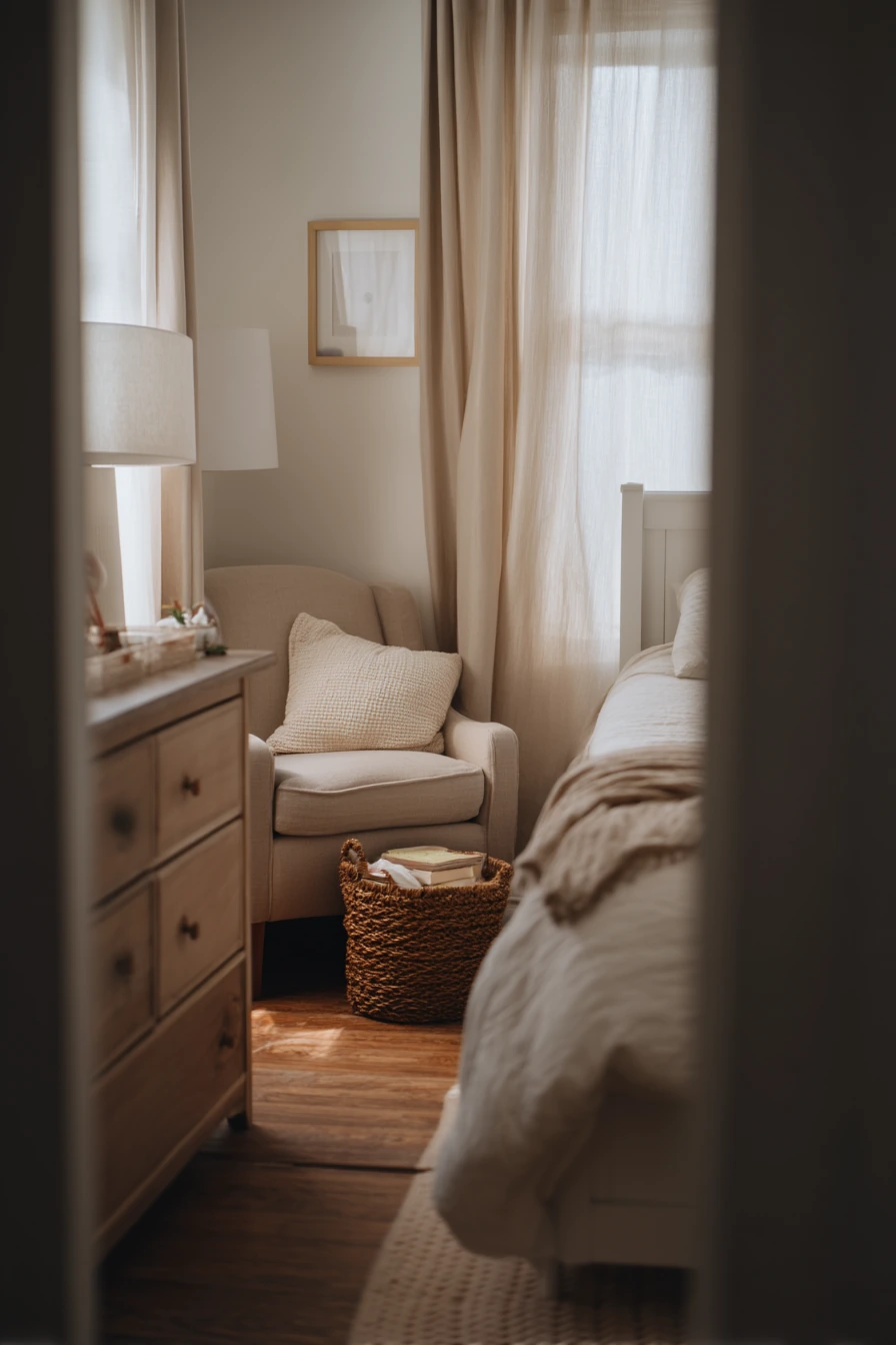 Cozy Bedroom for a New Parent