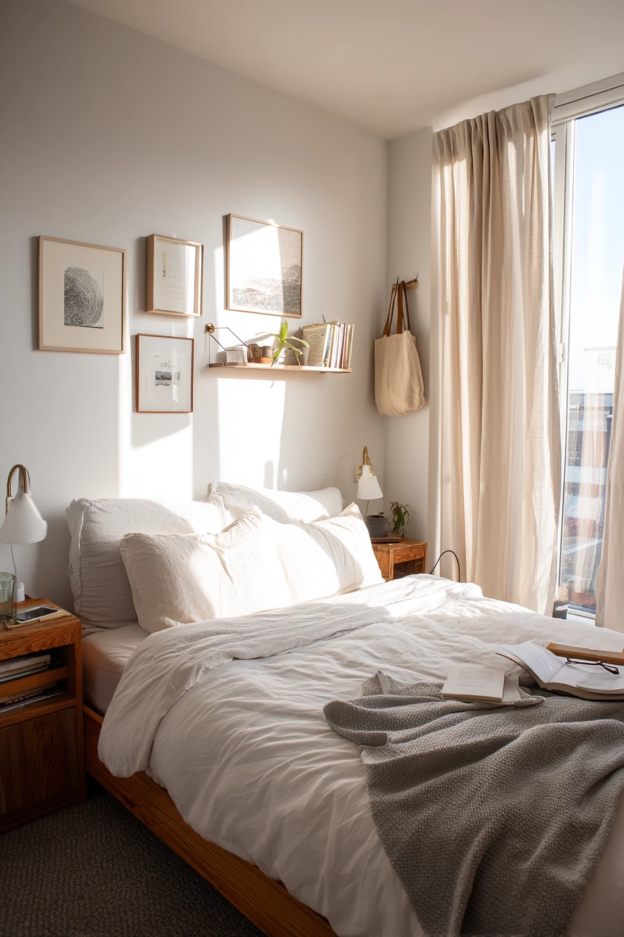 Sunlit Small Bedroom for a City Renter