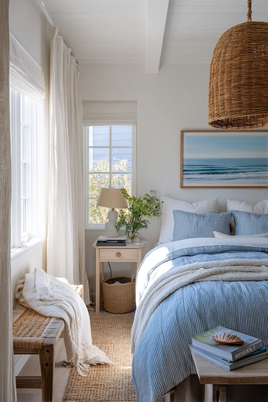 Breezy Coastal Bedroom with Everyday Life