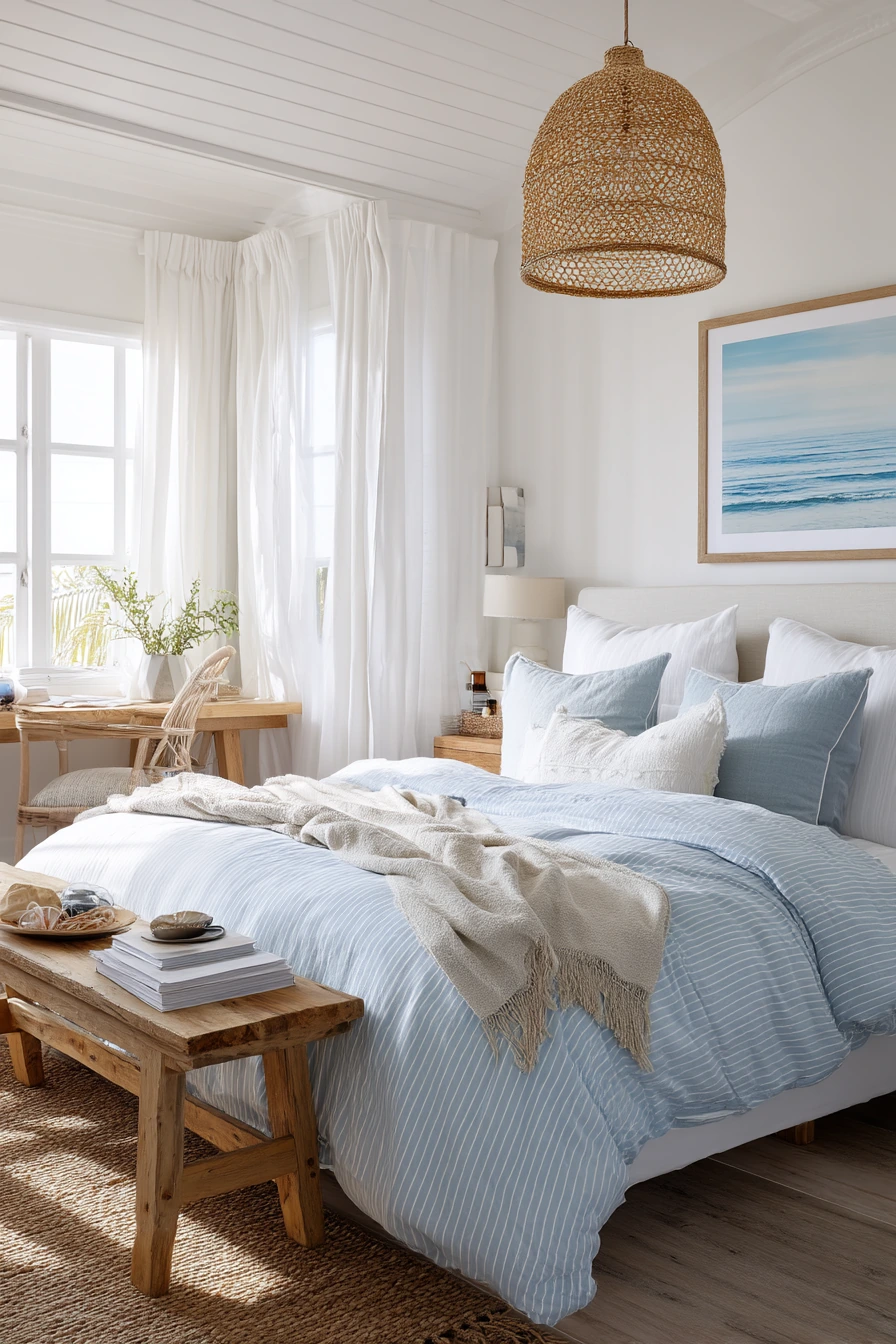 Breezy Coastal Bedroom with Everyday Life