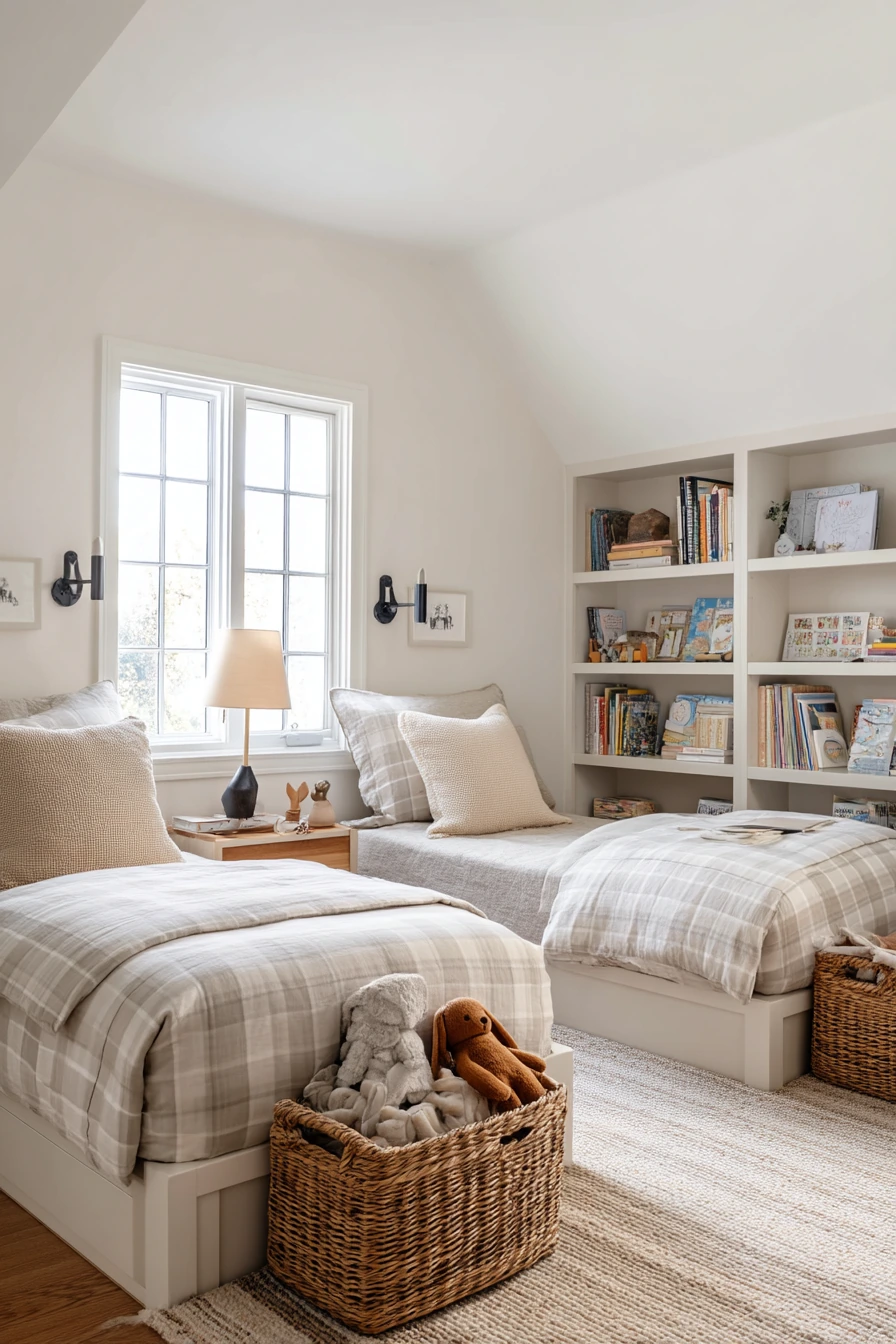 Shared Bedroom with Clever Storage